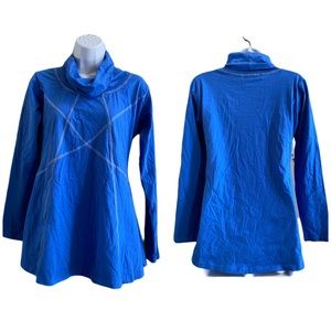 NEW! Blue cowl neck sweatshirt S